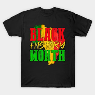 Black History Is American History Patriotic African American T-Shirt